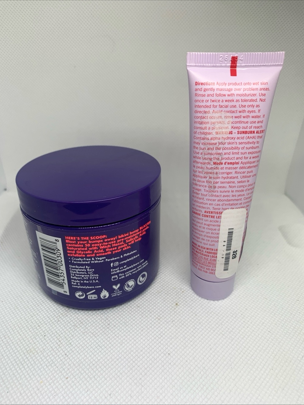First Aid Beauty Bump Eraser Body Scrub and Completely Bare Pads New - Picture 2 of 2